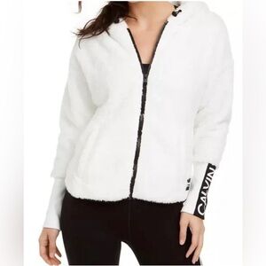 Calvin Klein, Performance, Teddy Jacket, Fleece, Zip, Hoodie, Size, SP